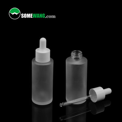 ظرف اسانس قطره چکان شیشه ای 40 میلی لیتری بطری اسانس مشکی مات ISO9001