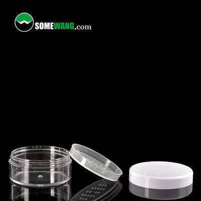 ظرف پودر 24 گرمی Clear Empty Loose Loose Makeup گرد پلاستیکی قابل استفاده مجدد اندازه سفر