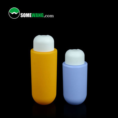 بسته بندی لوسیون آرایشی 300 میلی لیتری 400 میلی لیتری بطری شانه مسطح HDPE رنگ سفارشی