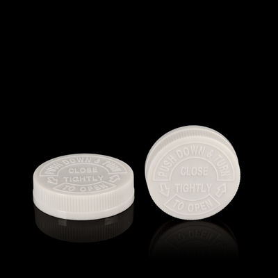 درب بطری پلاستیکی مقاوم در برابر کودک پیچ درب بالایی بطری 52 میلی متر 70 میلی متر گردن 89 میلی متر