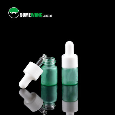 بطری سرم شیشه ای اسانس PET پلاستیکی با قطره چکان شیشه ای داخلی