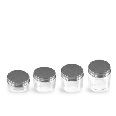 درپوش پیچی 250 گرمی شیشه های پلاستیکی پت پلاستیکی کوکی کوزه های پلاستیکی نگهداری مواد غذایی با درپوش فلزی