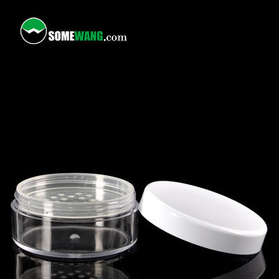 ظرف پودر 24 گرمی Clear Empty Loose Loose Makeup گرد پلاستیکی قابل استفاده مجدد اندازه سفر