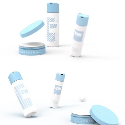 بطری لوسیون آرایشی 120 میلی لیتری 240 میلی لیتری HDPE با درپوش روی دیسک دو جداره