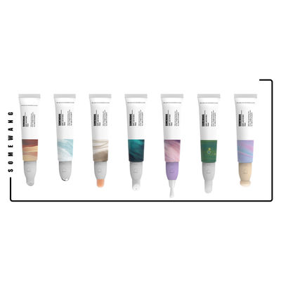 لوله ظرف بسته بندی لوازم آرایشی و بهداشتی 15 میلی لیتری درپوش پیچی Brush Head Lip Gloss Tube