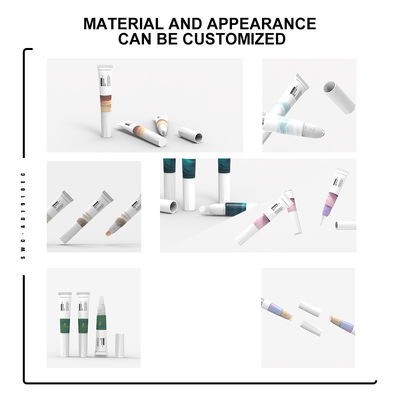 لوله ظرف بسته بندی لوازم آرایشی و بهداشتی 15 میلی لیتری درپوش پیچی Brush Head Lip Gloss Tube