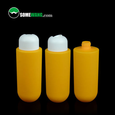 بسته بندی لوسیون آرایشی 300 میلی لیتری 400 میلی لیتری بطری شانه مسطح HDPE رنگ سفارشی